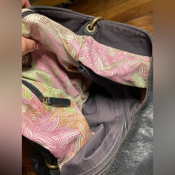 The Sak Black Textured Leather Shoulder Bag - Picture 12 of 12